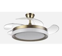 Abrila Zenit Cuero - Ventilador De Techo Aspas Retráctiles 59 W