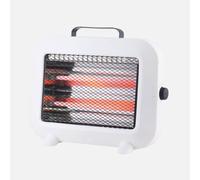 Abrila - zorita - estufa eléctrica cuarzo blanco 800w - 2 potencias -
