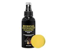 Abrillantador de guitarra brillante - Spray 100 ml con esponja | Agente pulidor de teclados de piano | Para flauta, trompeta, trombón, clarinete bajo, sala de estudio, puesta en escena, práctica diari