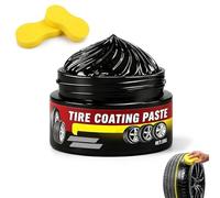 Abrillantador De Neumáticos Y Crema Con Recubrimiento Cerámico: Restaura Negro Intenso Y Brillo, Cera Para Neumáticos Y Renovador De Molduras, Tratamiento Impermeable De Larga Duración(1pc)