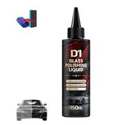 Abrillantadores Para Cristales, D1 Glass Polishing Liquid, Powerful Car Glass Oil Film Remover for Wiper Marks and Light Scratches (1PCS/150ml)