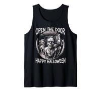 Abrir la Puerta Feliz Halloween Zombie no-Muerto Camiseta sin Mangas