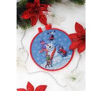 Abris Art AHM-026 - Juego de punto de cruz (algodón, 15 x 21 cm), multicolor