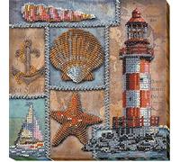 Abris Art AMB-002 - Juego de punto de cruz, algodón, multicolor, 20 x 21 cm