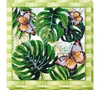 Abris Art Juego de Bordado con Perlas, Algodón, Multicolor, 20x21cm