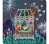 Abris Art Juego de Bordado con Perlas, Algodón, Multicolor, 20x21cm