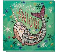 Abris Art Juego de Bordado con Perlas, Algodón, Multicolor, 20x21cm