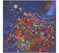 Abris Art Juego de Bordado con Perlas, Algodón, Multicolor, 20x21cm