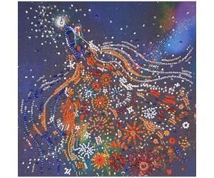Abris Art Juego de Bordado con Perlas, Algodón, Multicolor, 20x21cm