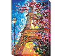 Abris Art Juego de Bordado con Perlas, Algodón, Multicolor, 42x19cm