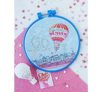 Abris Art Juego de Punto de Cruz, Algodón, Multicolor, 15 x 21 cm