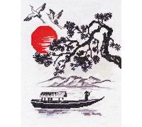 Abris Art Juego de Punto de Cruz, Algodón, Multicolor, 25 x 21 cm