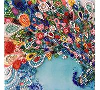 Abris Art Kit de bordado de cuentas de cola colorida. Kit de manualidades para principiantes. Kit de cuentas hecho a mano de Ucrania. Elegante juego de costura, patrón de punto de aguja, decoración de