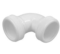 Abrisa codo para tubos lisos, blanco