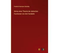 Abriss einer Theorie der abelschen Functionen von drei Variabeln