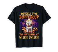 Abróchate el botón Buttercup You Just Flipped My Witch Camiseta