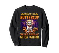 Abróchate el botón Buttercup You Just Flipped My Witch Sudadera