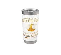 Abróchate el botón Buttercup You Just Flipped My Witch Vaso térmico de acero inoxidable de doble pared