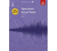 ABRSM Specimen Aural Tests - Grade 6 (2011+) Book/CD - Partituras, CD