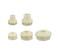 ABS 1/2 "3/4" 1 "BSP conector de tanque de agua de rosca macho/hembra, accesorio de tubería de plástico for pecera, acuario, junta de torre de agua DIY