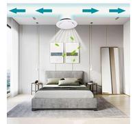 Abs - Aire redondo para difusor de ventilación de techo o rejilla flexible, salida de aire circular de 75 mm, 100 mm, 150 mm, 200 mm, color blanco para cubierta de pared HVAC (75 mm)