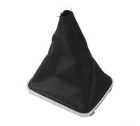 ABS Base de cuero negro palanca de cambios cubierta polvo 5/6 velocidad para Opel para Opel para Zafira B 2005-2014 cómodo agarre interior ajuste reemplazo