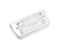 ABS coche centro CD aire acondicionado perilla botón embellecedor de Panel marco cubierta pegatina ajuste for X3 E83 2006-2010 accesorios interiores de automóvil Accesorios de interior(Silver)