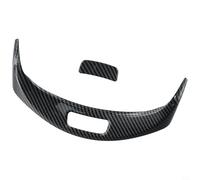 Abs - Conjunto de marco de botón de reposabrazos de plástico con aspecto de carbono para Mercedes para Benz Clase C W205 y Glc X253 modelos años 2015 a 2020, color negro