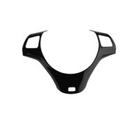 ABS Decoración Moldura Pegatina Cubierta del Panel del Volante del Coche para B&MW Serie 1 3 E87 E90 E91 E92 E93 2005-2012 Funda Volante Coche (Color : Full Black)