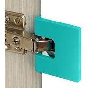 ABS Door Hinge Router Jig - 6.6x5.5x2.5cm Installation Assistant for Door Hinge - Multifunctional Latch Installation Tool for Interior Exterior Kitchen Cabinet Drawer Home Bathroom