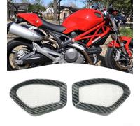 ABS - Entrada de aire para Ducati 696 2008-2014, color negro, para Ducati 796 2008-2014, cubierta de ventilación deportiva para Ducati 1100 2009-2015