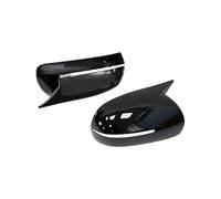 ABS Fibra Carbono Carrocería Coche Puerta Lateral Cubierta Espejo Retrovisor Tapa Pegatina Carcasa Para Kia Para Forte K3 Para Cerato 2010-2018 Tapa Espejo Retroviso(Bright black)