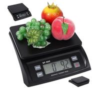 ABS Food Weighing Scales, 30kg/66lb Digital Kitchen Scales with LCD Display and Counting/Tare Function, G/Oz/Lb/Kg, Battery-Operated for Baking Cooking