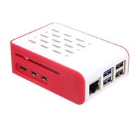 ABS Funda para Raspberry Pi 5,Espacio para Active Cooler & X1003 PCIe to M2 NVMe Shield,Tapa Superior extraíble Simple para Raspberry Pi5