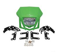ABS Headlight Cover For CRF 150 250 450 Off-Road Black(Green) | ABS plastic build, para shields from dirt debris, fits CRF 150 250 450, black para color, off-road ready