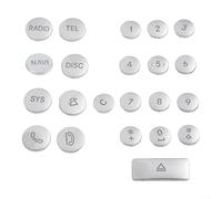 ABS Material CD Panel Botón Trim para Benz Clase C W204 GLK X204 Scratch Covering Pegatinas para el uso del coche