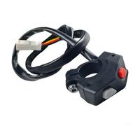 ABS Motocicleta Kill Switch 2.2 cm Bar Mount Negro | Se adapta a barras de 22 mm, montaje, fácil de instalar, acabado ABS negro, construcción