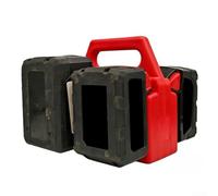 ABS para estante de almacenamiento de batería para DCB18518V DCB20820V DCB60920V 14.4V BAT614 y 18V BAT618 baterías de herramientas eléctricas Soporte de montaje de taller (MWQ)