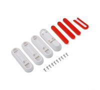ABS PC Tapa de eje trasero con reflector para Xiaomi E-Scooter(Blanco) | Reflector rojo integrado, mejora la visibilidad nocturna, material blanco ABS+PC, protección contra el polvo