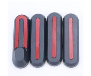 ABS PC Tapa de eje trasero con reflector para Xiaomi E-Scooter(gris) | Reflector rojo integrado, mejora la visibilidad nocturna, material blanco ABS+PC, protección contra el polvo
