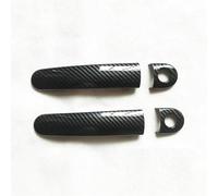 ABS Plástico Cromado Cubierta De Manija Puerta Coche Pegatina Embellecedor Accesorios Para Asiento Para Altea XL Para León 2004 2005-2012(Carbon fiber 2door 2 Keyhole)