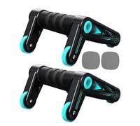 Abs Roller - Foldable Abdominal Exercise for Trainer Wheel Lightweight, Non-Slip Equipment with Core Strength Training, Pilates Gym Home for Outdoor Indoor, Compact, Durable 7.09x7.09x4.72 Inches