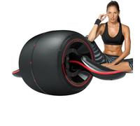 Abs Roller Wheel, Automatic Rebound Ab Rollers Men, 17.2x7.48x7.48 inches Quiet Core Training Equipment, Non-Slip Wheels Design for Home Gym, Chest, Arm, Back Abdominal Muscle