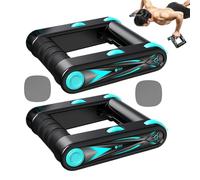 Abs Roller Wheel - Foldable Abdominal Trainer for Core Strength, Balance with Non-Slip Grip Function, Exercise Equipment for Pilates, Gym and Home Use, 7.09x7.09x4.72 inch
