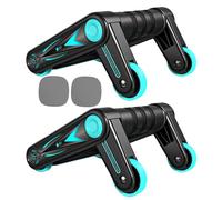 Abs Roller Wheel, Foldable Abdominal Trainer, Lightweight Non-Slip Fitness Equipment, Core Strength Machine, Portable Exercise Tool Add for Gym, Home, Yoga, Workout, Training, Athletes