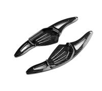 ABS Steering Paddle Shift Extensions for Skoda for Octavia for A8 for MK4 for Karoq for Kodiaq for RS for VRS for ENYAQ IV Interior Decoration Accessories 2 Pieces(Black Carbon Fibre Pattern)