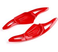 ABS Steering Paddle Shift Extensions for Skoda for Octavia for A8 for MK4 for Karoq for Kodiaq for RS for VRS for ENYAQ IV Interior Decoration Accessories 2 Pieces(Red)