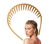 ABS Teeth Comb Curly Hairband | Headbands For Women Hoop | Hair Handband For Washing Face For , Makeup, Skin Care, Spa, Shower, Bath, Daily Hair Styling, Women, Men, Face Wash