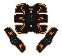 Abs Trainer Muscle Stick Abdominal Muscle Instrument Abdomen Fitness Equipment Home Lazy Fitness Equipment Lazy Abdominal Muscle Stick, Pantalla Digital Amarilla Recargable Juego d