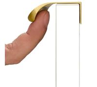ABSDWIF Tiradores invisibles for el hogar, tiradores planos de armario, perillas de tocador de Metal, tirador de puerta de armario, perilla for cocina, baño y dormitorio, 1/5/15 Uds.(15pcs Black)